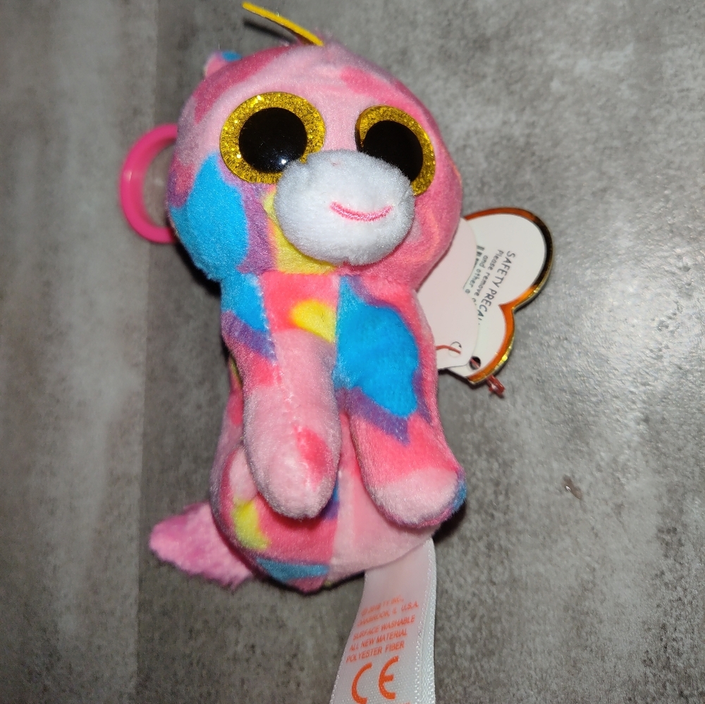 Ty Beanie Boos Fantasia Plush Keychain Clip Stuffed Animal w/ Tag